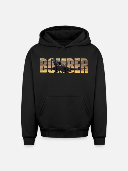 Bomber Tu-22 M3 - Oversized Heavyweight Unisex Hoodie - black
