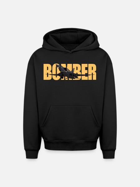 Bomber Tu-22 M3 - Oversized Heavyweight Unisex Hoodie - black