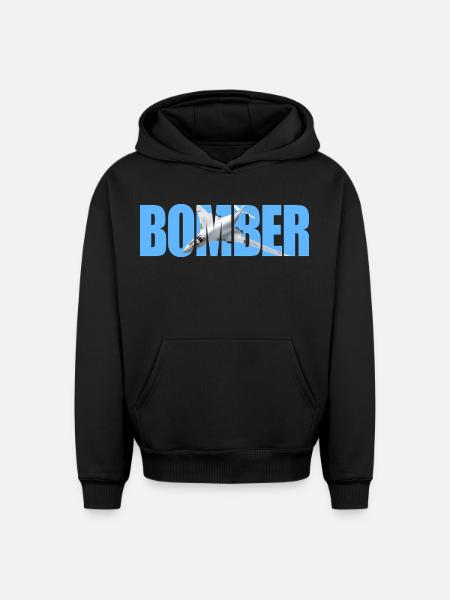 Bomber Tu-160 - Oversized Heavyweight Unisex Hoodie - black