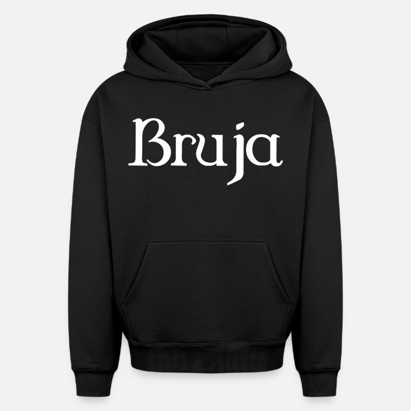 Bruja Sorcière Halloween - Sweat à capuche unisexe oversize épais SPREAD - noir