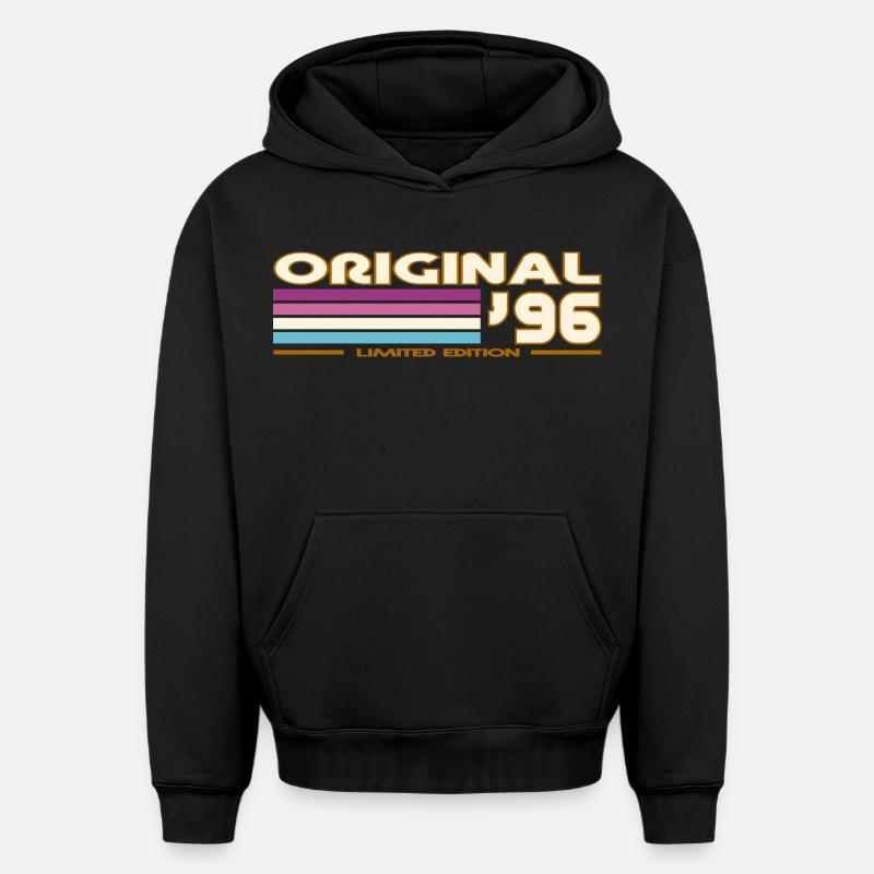 1996 - Sweat à capuche unisexe oversize épais SPREAD - noir