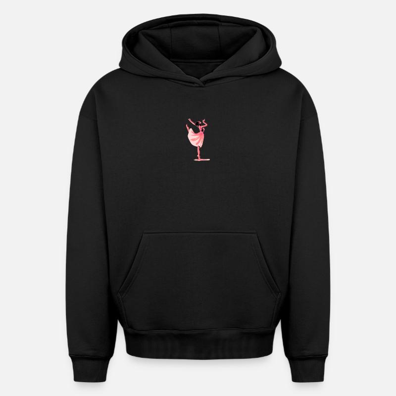 Dance - Sweat à capuche unisexe oversize épais SPREAD - noir