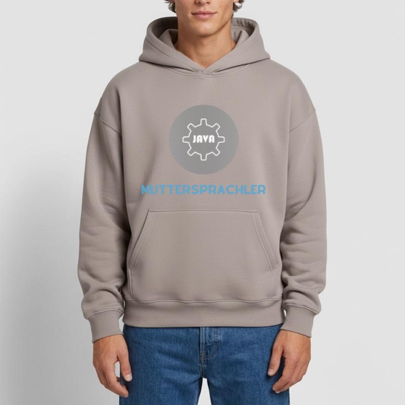Native speaker: JavaScript Edition Oversized Heavyweight Unisex Hoodie