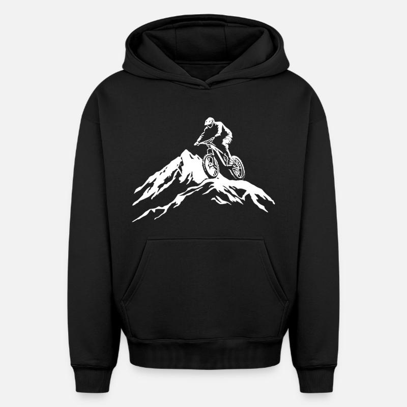 VTT - Sweat à capuche unisexe oversize épais SPREAD - noir