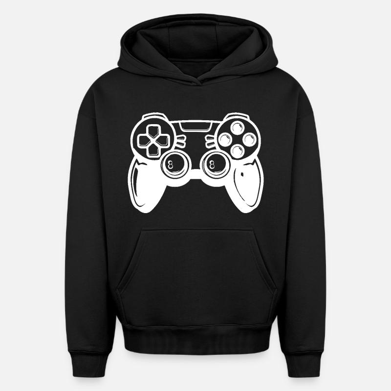 Videogames Controller - Oversized Heavyweight Unisex Hoodie - Schwarz