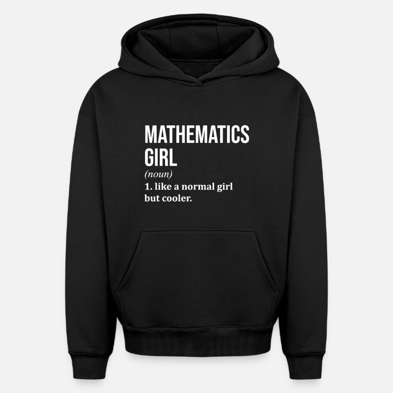 Math - Oversized Heavyweight Unisex Hoodie - black