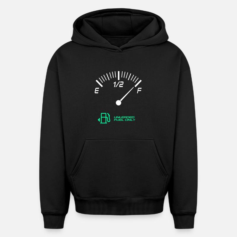 Réservoir plein - Sweat à capuche unisexe oversize épais SPREAD - noir