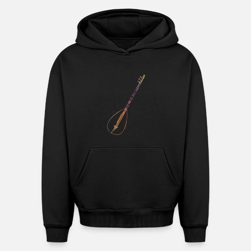 Musique turque - Sweat à capuche unisexe oversize épais SPREAD - noir