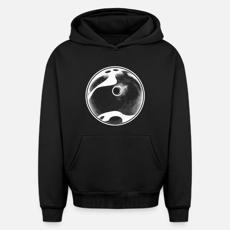 Boule de bowling - Sweat à capuche unisexe oversize épais SPREAD - noir
