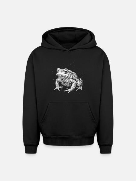 Toad - Oversized Heavyweight Unisex Hoodie - black