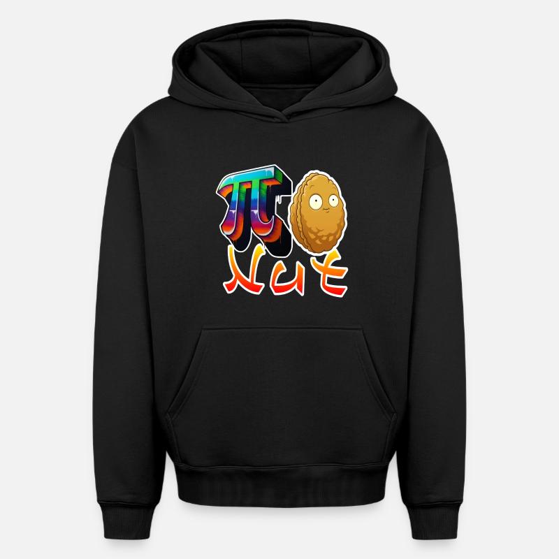 PNut - Sweat à capuche unisexe oversize épais SPREAD - noir