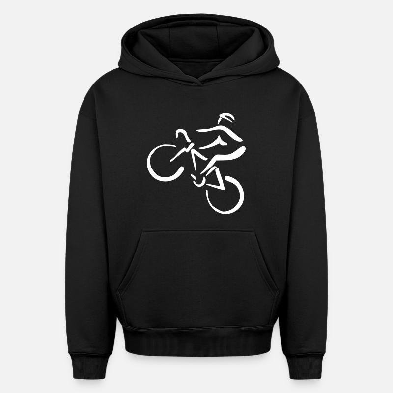 VTT - Sweat à capuche unisexe oversize épais SPREAD - noir