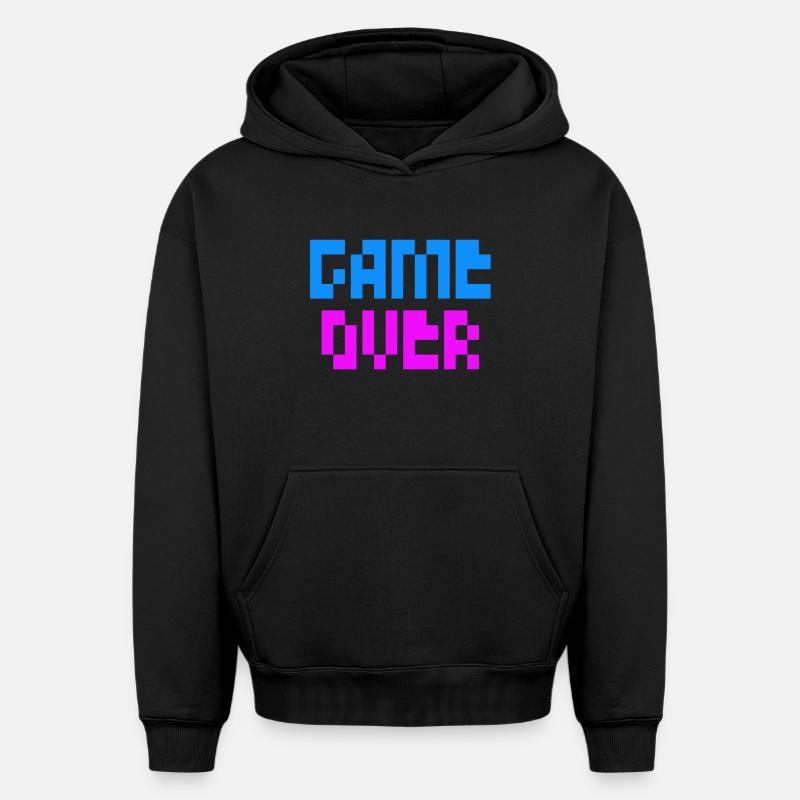 Jeu terminé - Sweat à capuche unisexe oversize épais SPREAD - noir