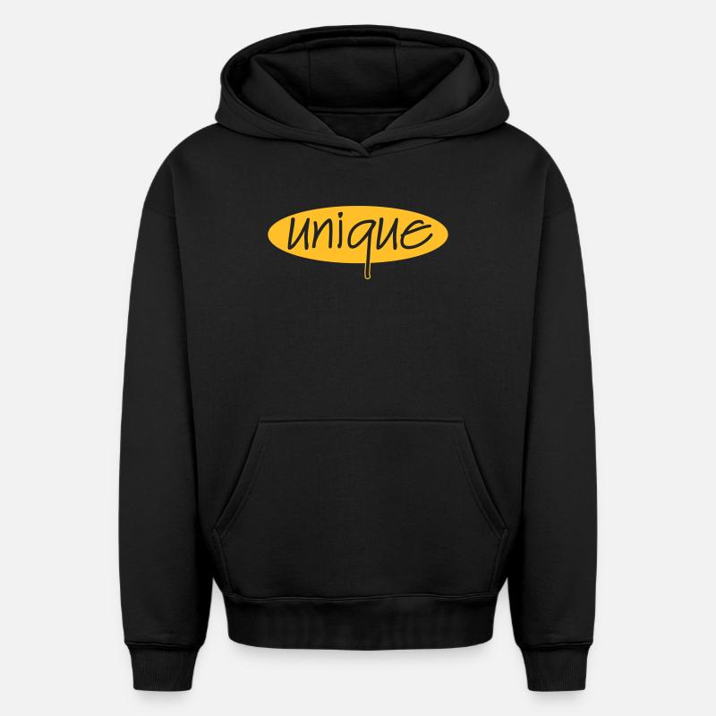 unique - Sweat à capuche unisexe oversize épais SPREAD - noir