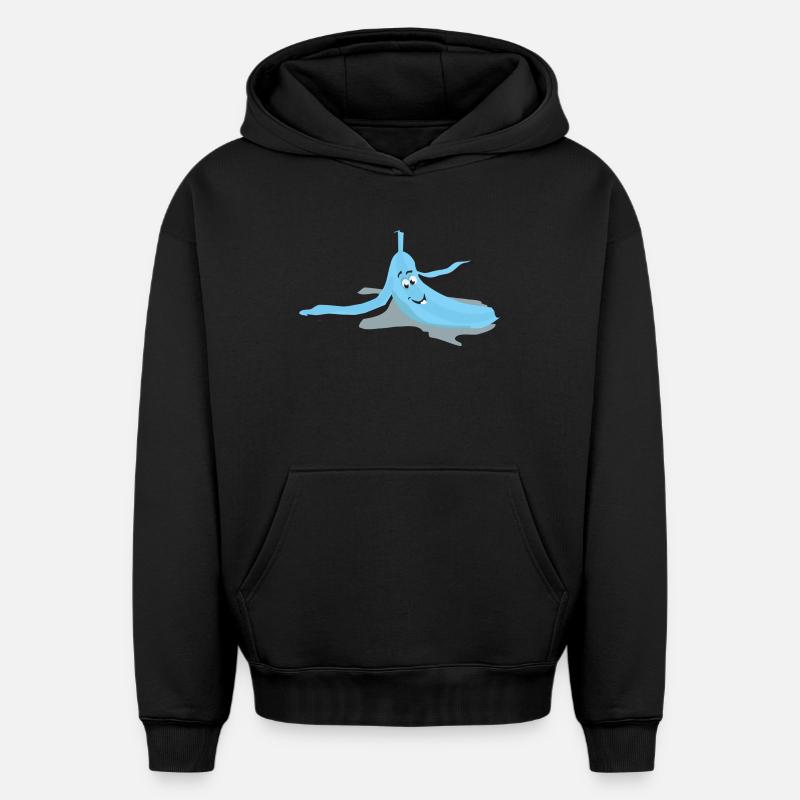 Oeil glissé banane - Sweat à capuche unisexe oversize épais SPREAD - noir