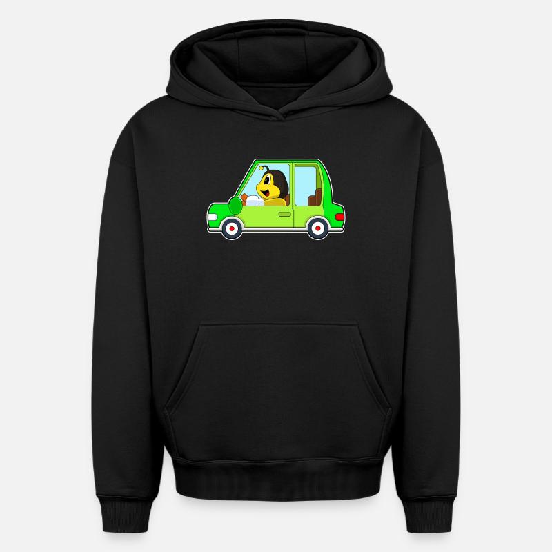 Voiture d’abeille - Sweat à capuche unisexe oversize épais SPREAD - noir