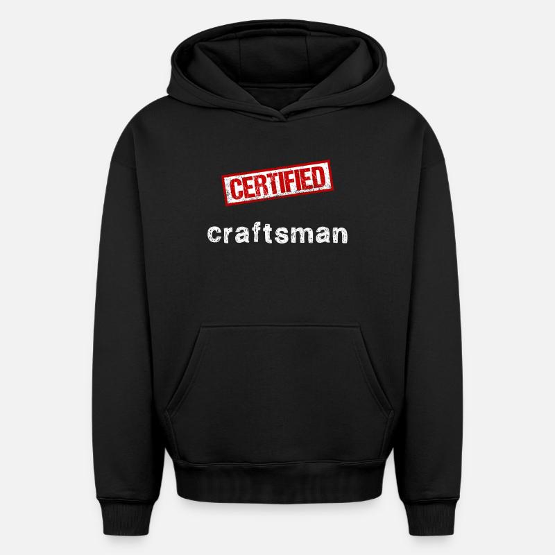 Artisan - Sweat à capuche unisexe oversize épais SPREAD - noir