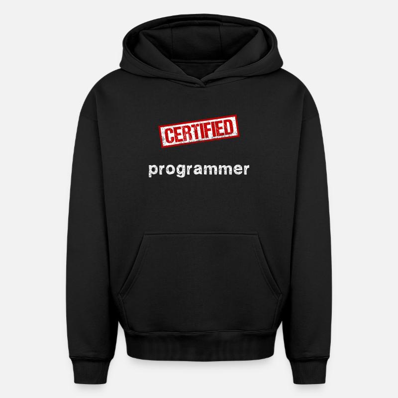 Programmierer - Oversized Heavyweight Unisex Hoodie - Schwarz
