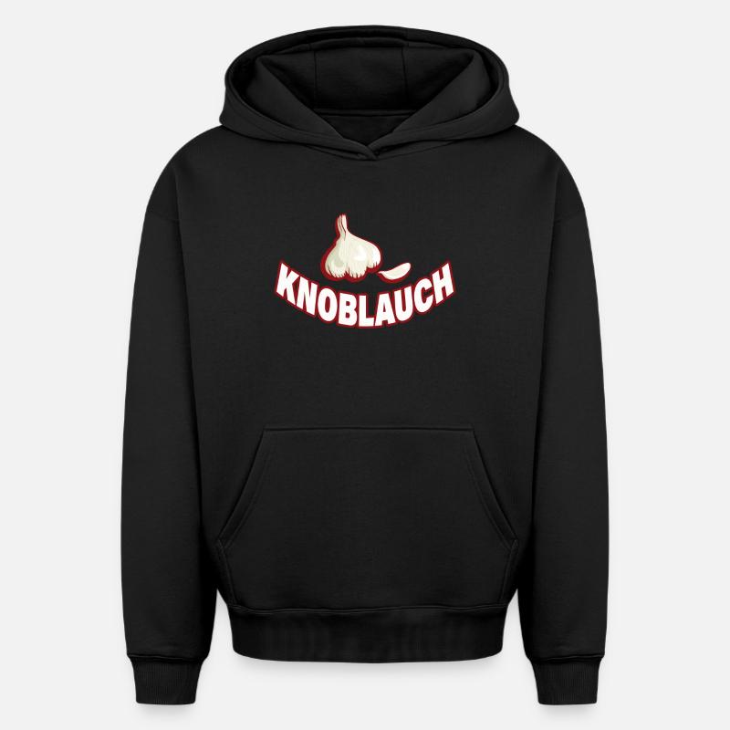 AIL - Sweat à capuche unisexe oversize épais SPREAD - noir