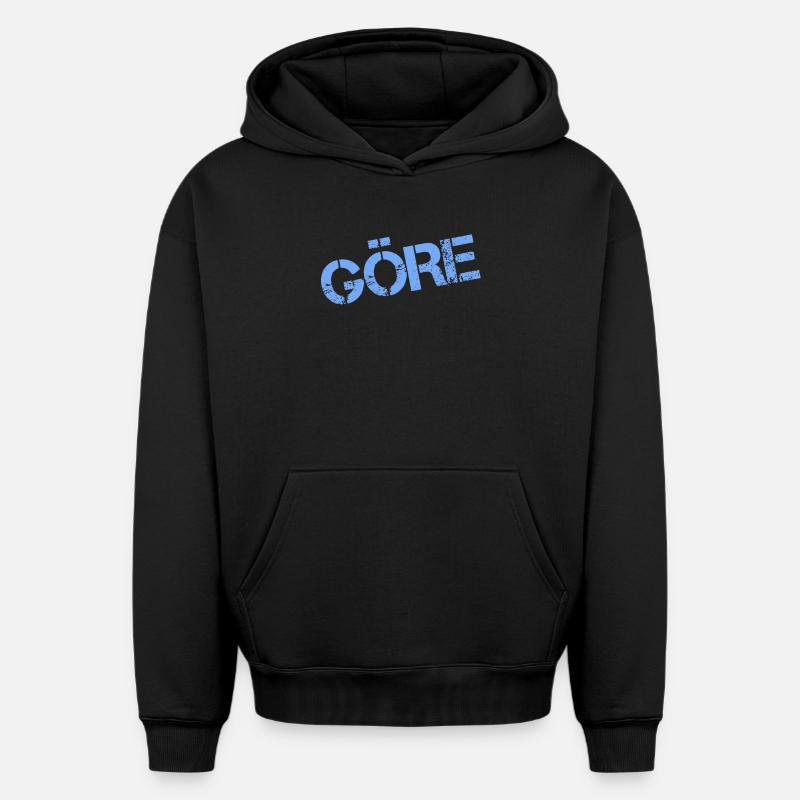 MÔME - Sweat à capuche unisexe oversize épais SPREAD - noir