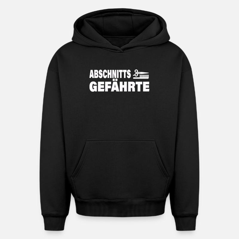 SECTION COMPAGNON - Sweat à capuche unisexe oversize épais SPREAD - noir