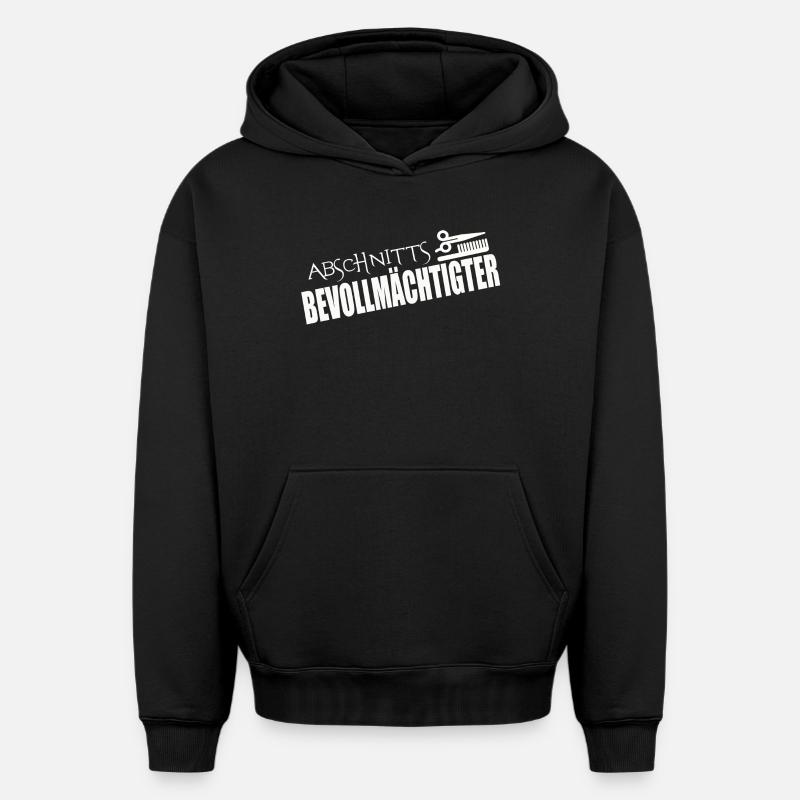 REPRÉSENTANT DE SECTION - Sweat à capuche unisexe oversize épais SPREAD - noir