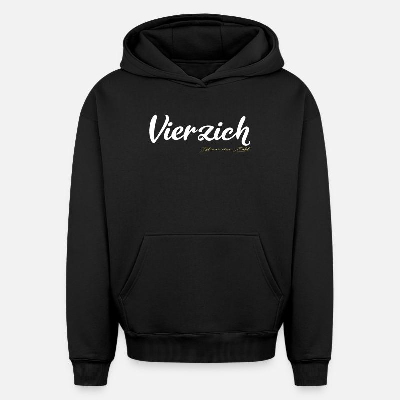 Vierzich n’est qu’un numéro - Sweat à capuche unisexe oversize épais SPREAD - noir