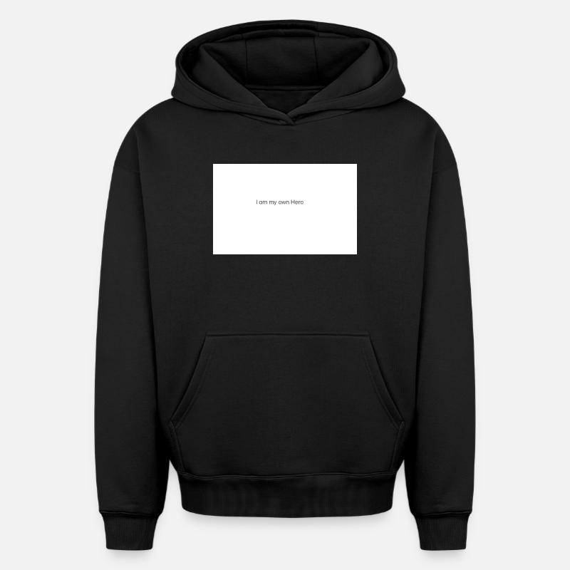 Force - Sweat à capuche unisexe oversize épais SPREAD - noir