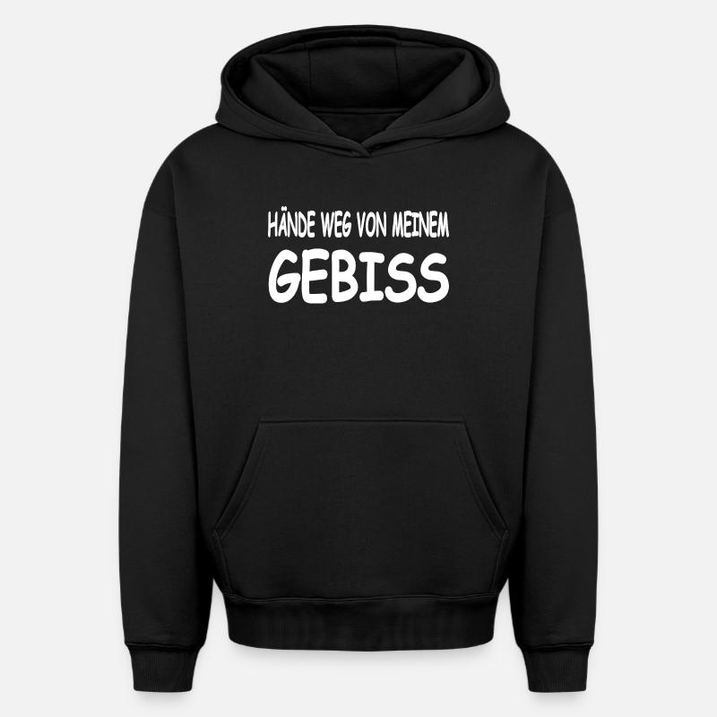 Mors - Sweat à capuche unisexe oversize épais SPREAD - noir