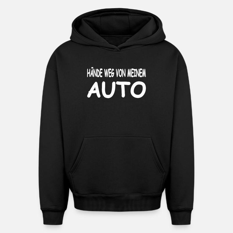 Voiture - Sweat à capuche unisexe oversize épais SPREAD - noir