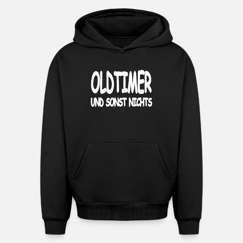 Oldtimer - Oversized Heavyweight Unisex Hoodie - Schwarz
