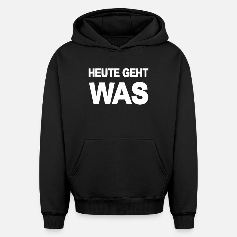 Drôle - Sweat à capuche unisexe oversize épais SPREAD - noir