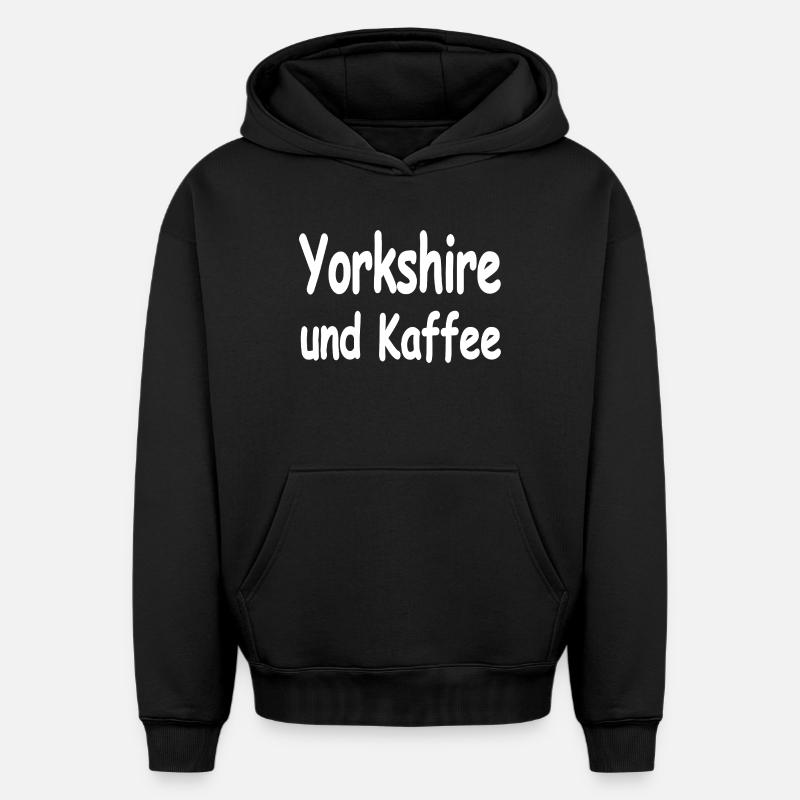 Yorkshire - Sweat à capuche unisexe oversize épais SPREAD - noir