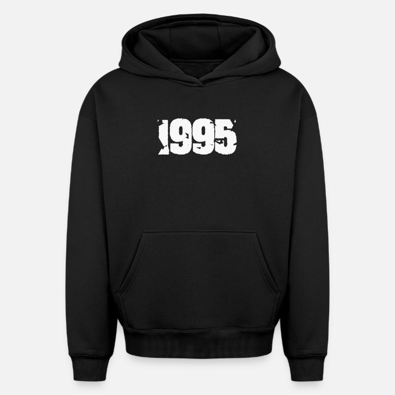 1995 - Sweat à capuche unisexe oversize épais SPREAD - noir