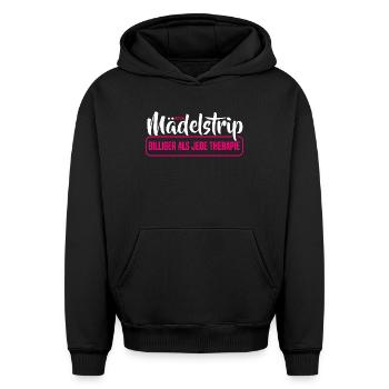Girls' Trip 2026 Girls' Trip Girls' Tour Girls' Trip - Oversized Heavyweight Unisex Hoodie - black - Front - AI Model Female 172 light (172cm) & AI Model Male 185 light (185cm)