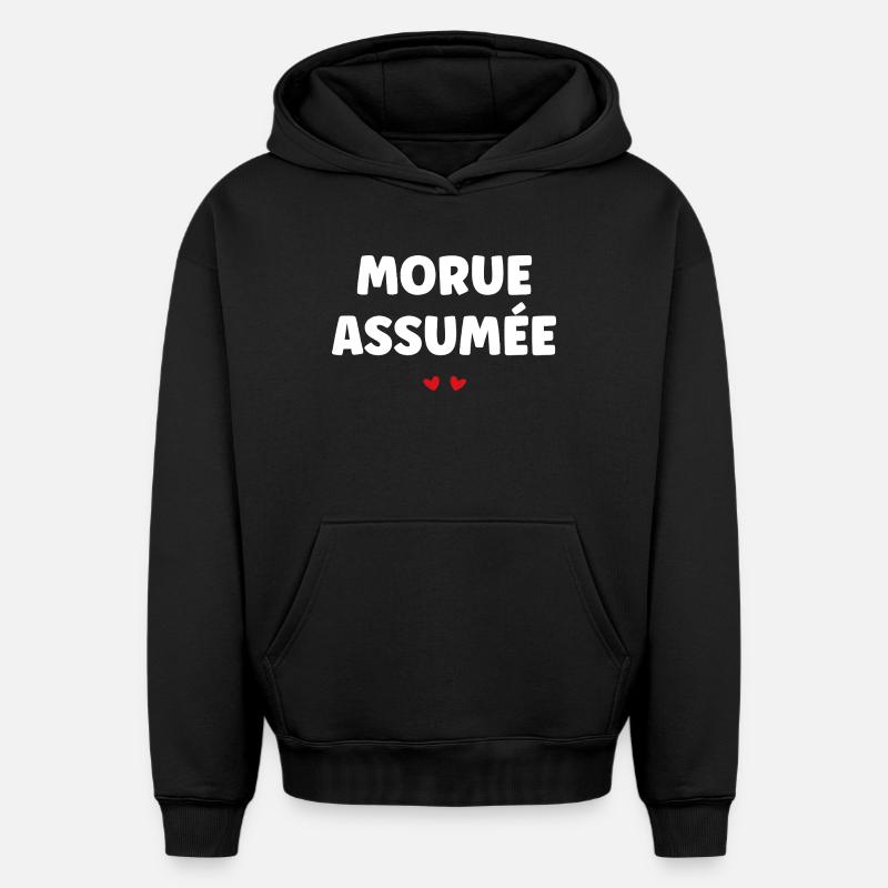 Cod nahm an - Oversized Heavyweight Unisex Hoodie - Schwarz