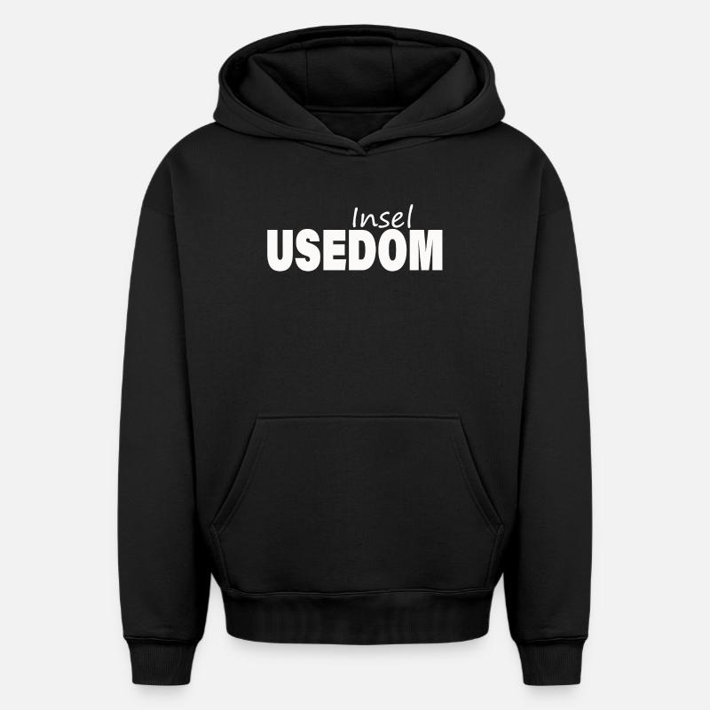 Utilisation - Sweat à capuche unisexe oversize épais SPREAD - noir