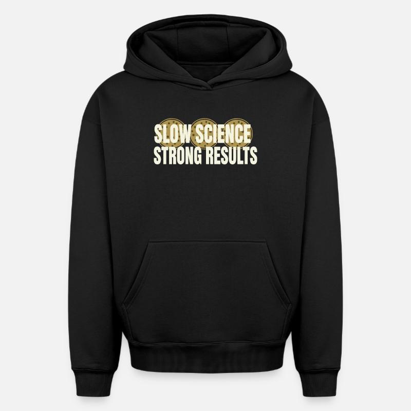 microbiologie - Sweat à capuche unisexe oversize épais SPREAD - noir