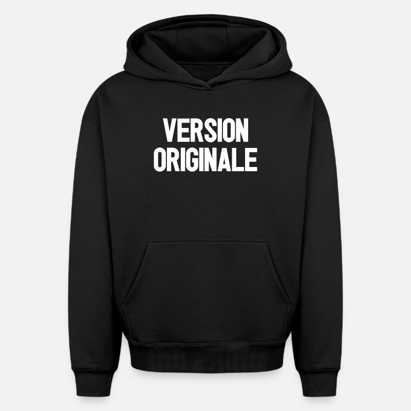 VERSION ORIGINALE !  - Sweat à capuche unisexe oversize épais SPREAD - noir