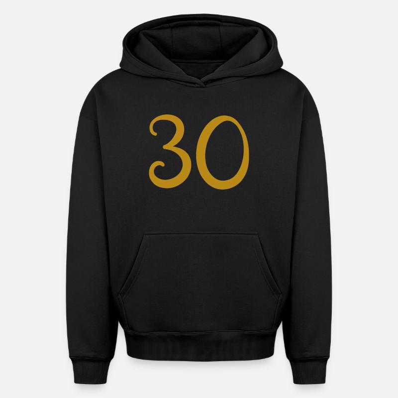 30 - Sweat à capuche unisexe oversize épais SPREAD - noir