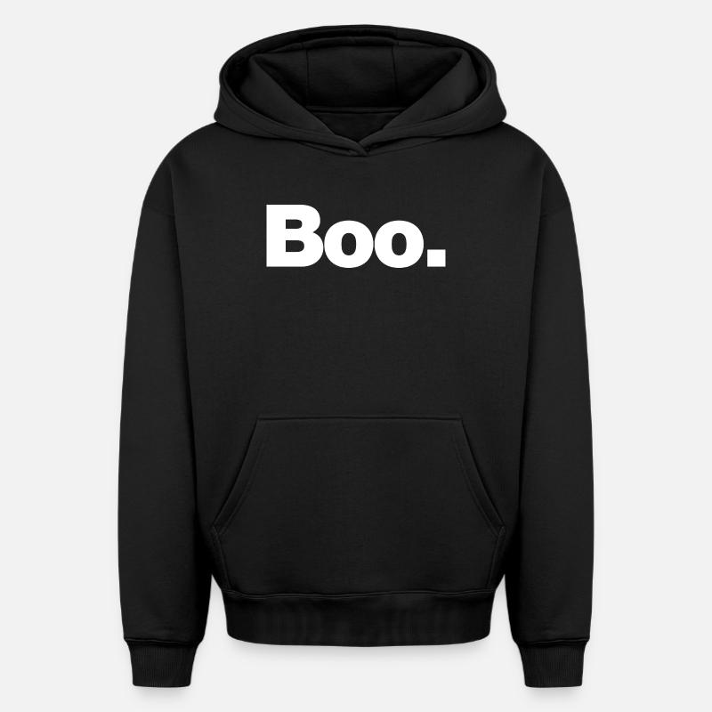 Hou - Sweat à capuche unisexe oversize épais SPREAD - noir