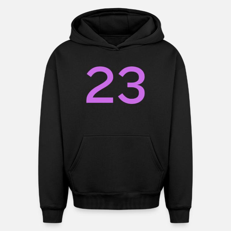 23 - Sweat à capuche unisexe oversize épais SPREAD - noir
