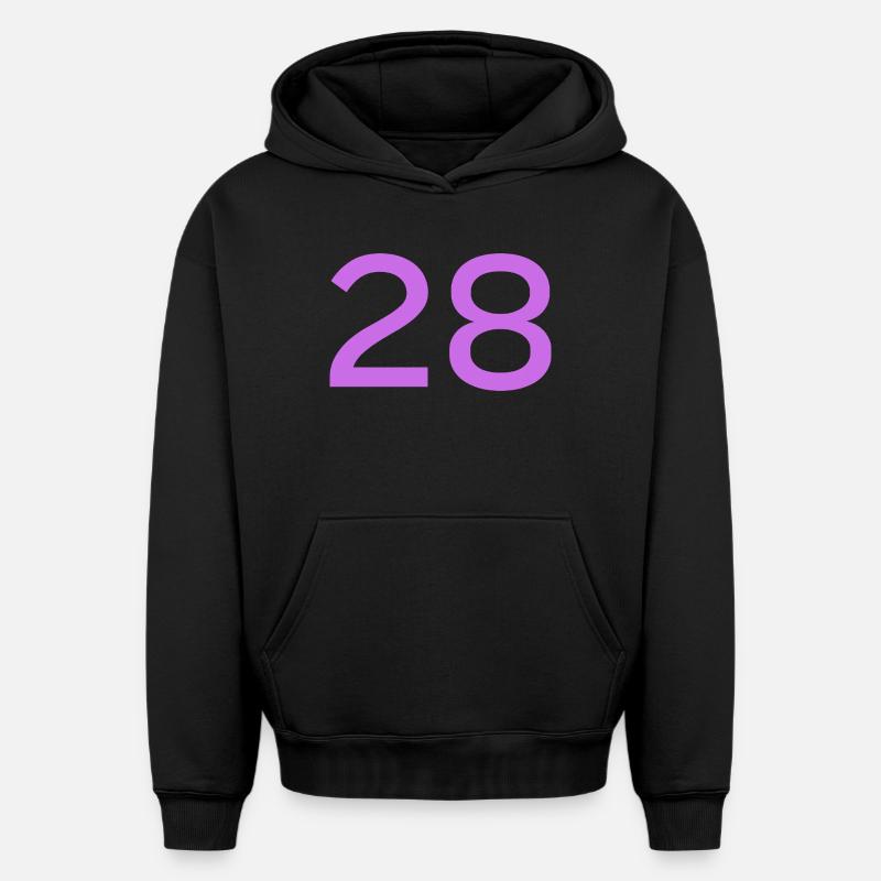 28 - Sweat à capuche unisexe oversize épais SPREAD - noir
