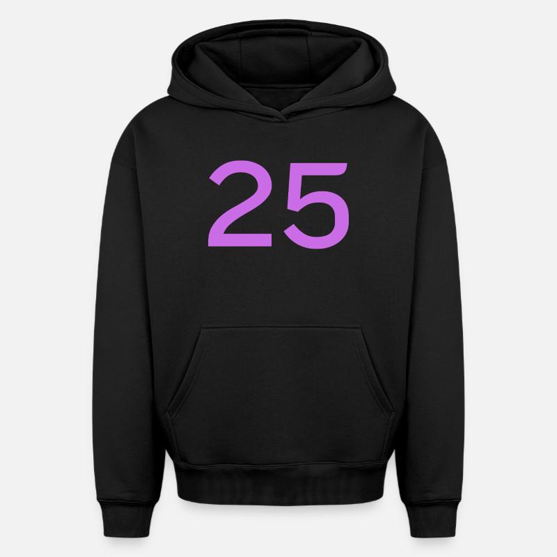 25 - Sweat à capuche unisexe oversize épais SPREAD - noir