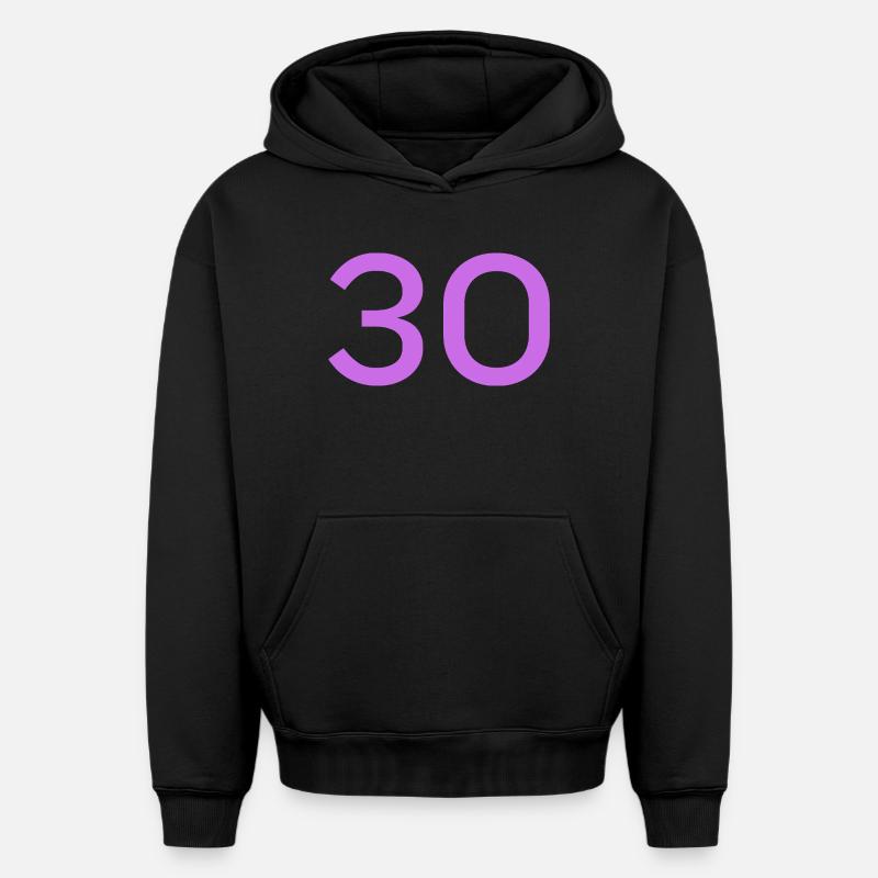 30 - Sweat à capuche unisexe oversize épais SPREAD - noir