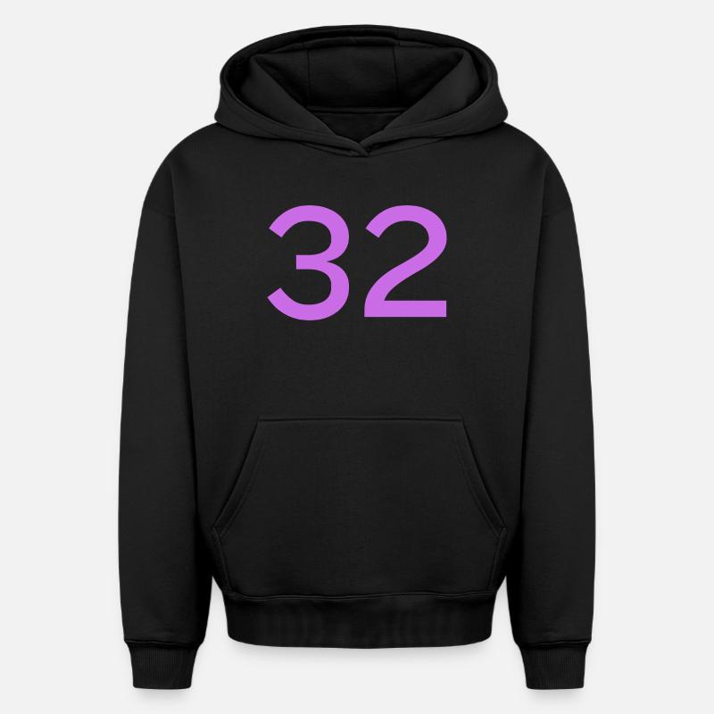 32 - Sweat à capuche unisexe oversize épais SPREAD - noir