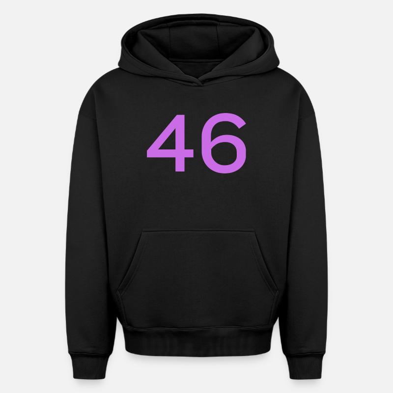 46 - Sweat à capuche unisexe oversize épais SPREAD - noir