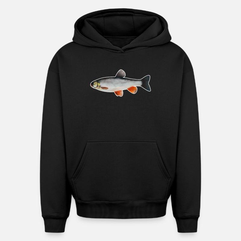 Chub.1 - Sweat à capuche unisexe oversize épais SPREAD - noir