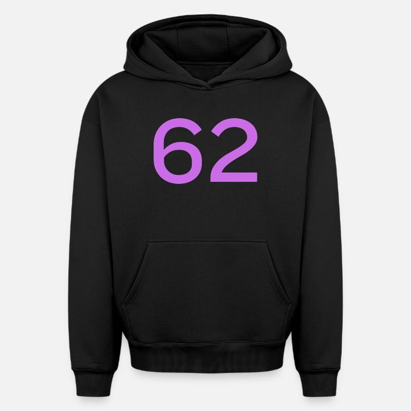 62 - Sweat à capuche unisexe oversize épais SPREAD - noir