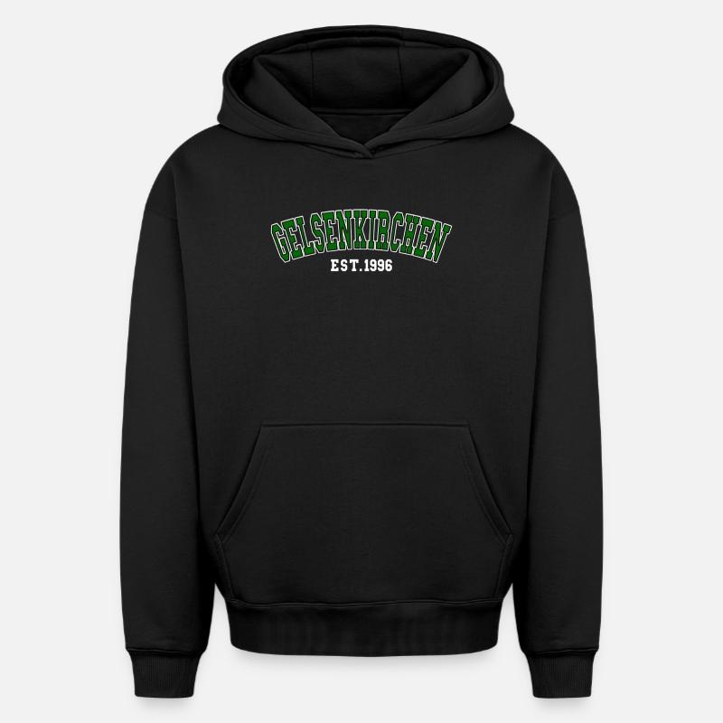 Fondation de Gelsenkirchen en 1996 - Sweat à capuche unisexe oversize épais SPREAD - noir